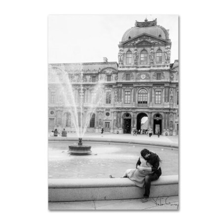 Trademark Fine Art Yale Gurney 'Paris Kiss' Canvas Art, 16x24 YG7132-C1624GG